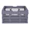 Caisse de rangement en plastique pliable grise de Simply Tidy